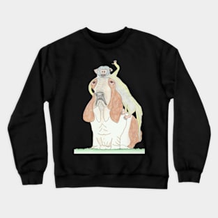 A dog and his best friend Crewneck Sweatshirt